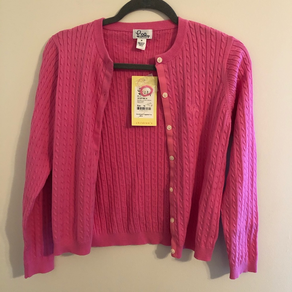 🆕Lilly Pulitzer Kids Sz 16 Cardigan FREE SHIPPING